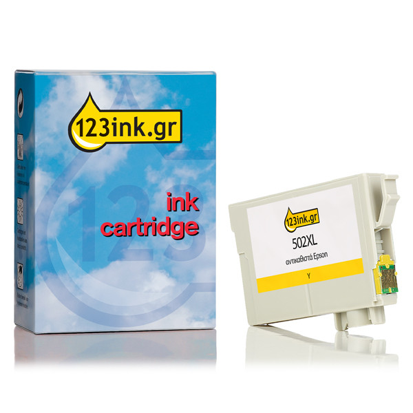 Συμβατό Μελάνι Epson 502XL High Capacity Yellow (123ink) C13T02W44010C C13T02W44020C 024115 - 1