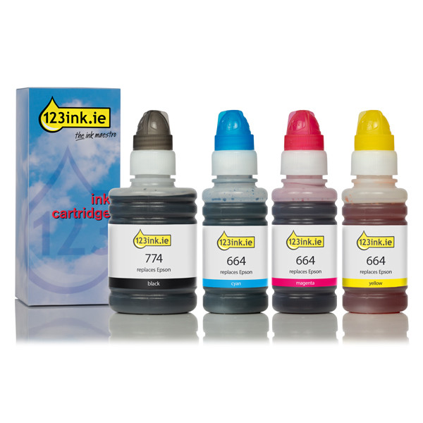 Συμβατό Μελάνι Epson 774/664 4-pack (123ink) C13T66464AC 127067 - 1