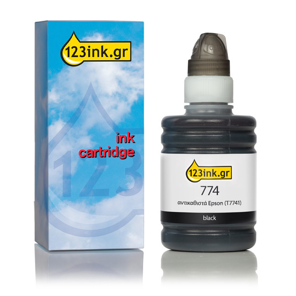 Συμβατό Μελάνι Epson 774 (T7741) Black (123ink) C13T774140C 026873 - 1