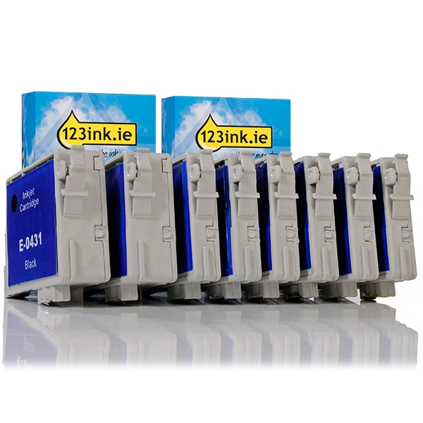 Συμβατό Μελάνι Epson T0431/442/3/4 series 8-pack (123ink)  110540 - 1