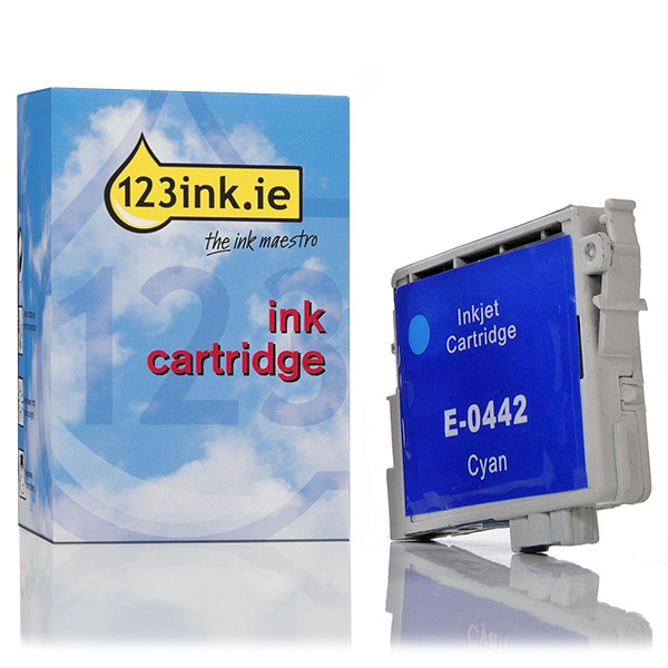 Συμβατό Μελάνι Epson T0442 High Capacity Cyan (123ink) C13T04424010C 022411 - 1