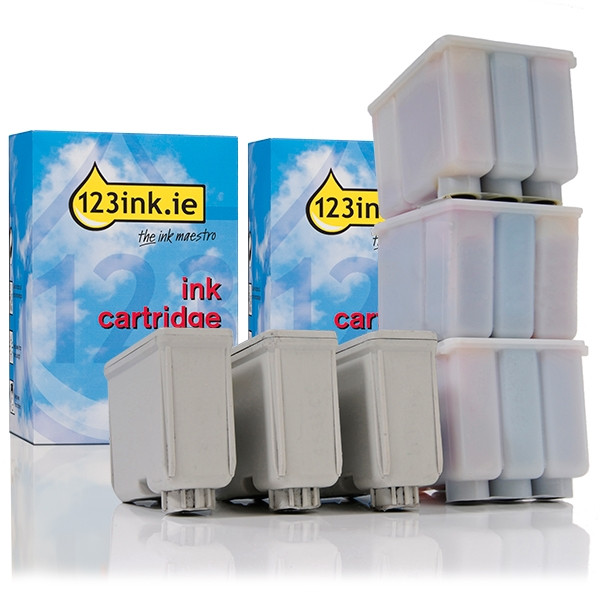 Συμβατό Μελάνι Epson T050 Black + S020097 Colour  6-pack (123ink)  110090 - 1