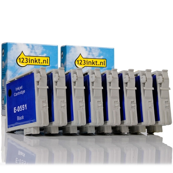 Συμβατό Μελάνι Epson T0556 BK/C/M/Y 8-pack (123ink) C13T05564010C 022897 - 1