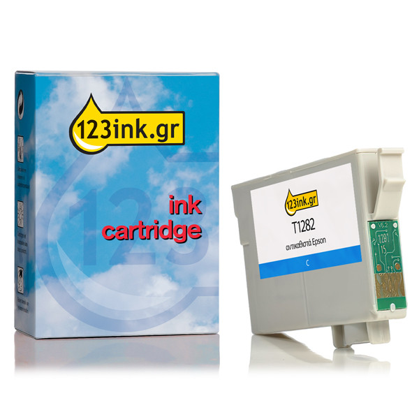 Συμβατό Μελάνι Epson T1282 Cyan (123ink) C13T12824011C C13T12824012C 026276 - 1