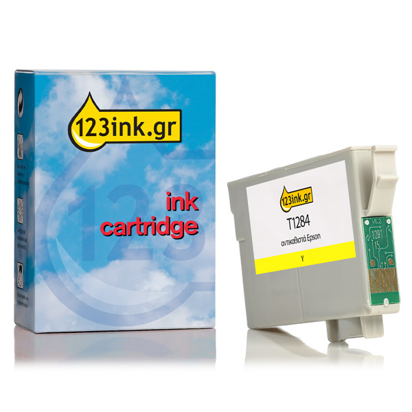 Συμβατό Μελάνι Epson T1284 Yellow (123ink) C13T12844011C C13T12844012C 026282 - 1