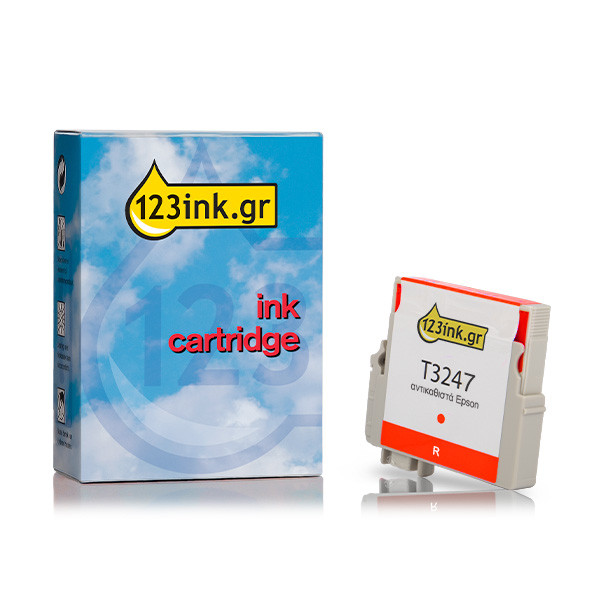 Συμβατό Μελάνι Epson T3247 Red (123ink) C13T32474010C 026943 - 1