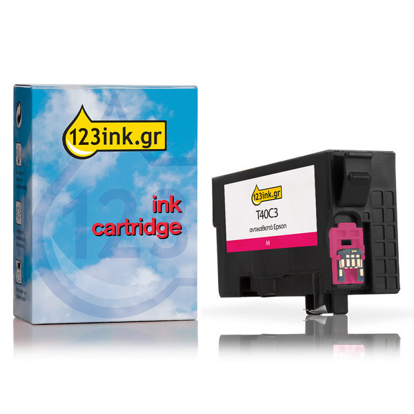 Συμβατό Μελάνι Epson T40C3 Magenta (123ink) C13T40C340C 083413 - 1