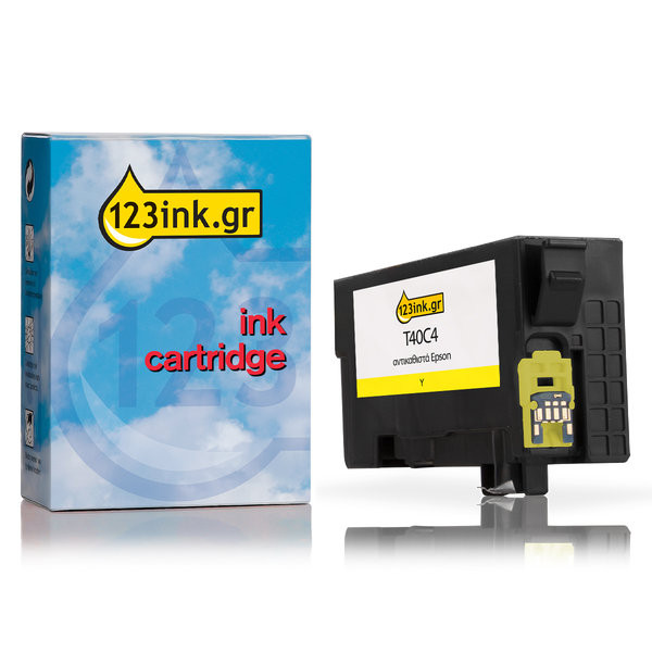 Συμβατό Μελάνι Epson T40C4 Yellow (123ink) C13T40C440C 083415 - 1