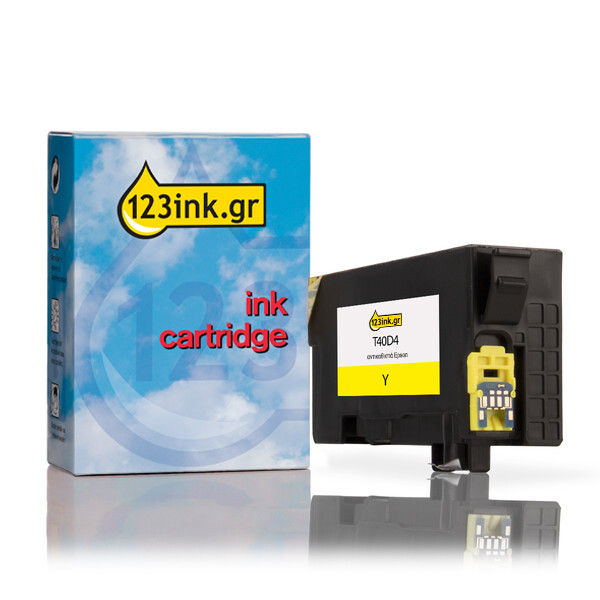 Συμβατό Μελάνι Epson T40D4 High Capacity Yellow (123ink) C13T40D440C 083423 - 1