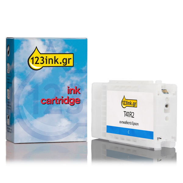 Συμβατό Μελάνι Epson T41R2 Cyan (123ink) C13T41R240C 083435 - 1