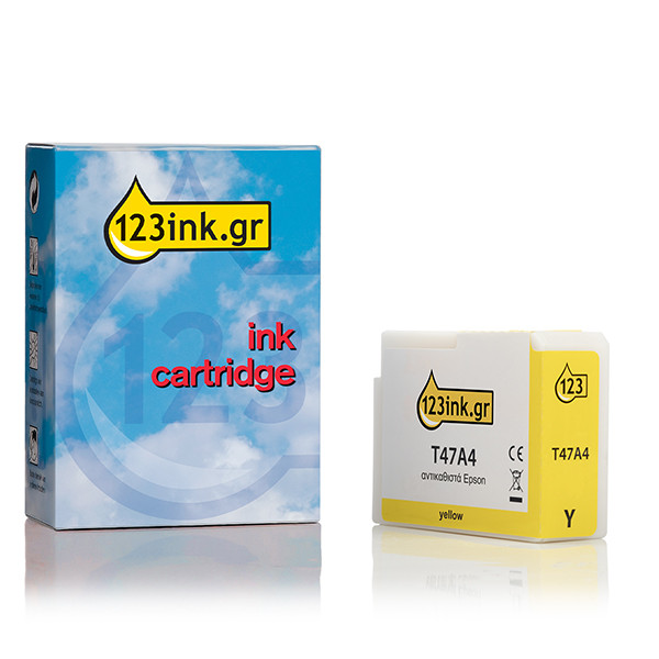 Συμβατό Μελάνι Epson T47A4 Yellow (123ink) C13T47A400C 083517 - 1