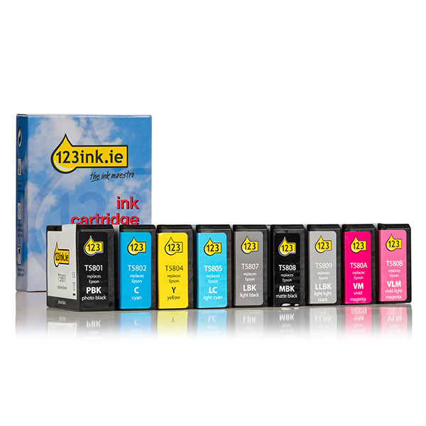 Συμβατό Μελάνι Epson T580 series 11-pack (123ink)  127064 - 1