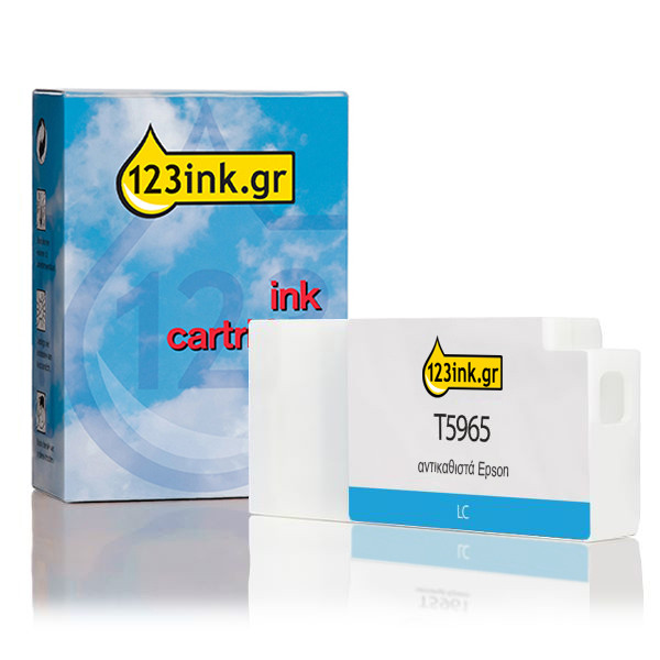 Συμβατό Μελάνι Epson T5965 Light Cyan (123ink) C13T596500C 026237 - 1