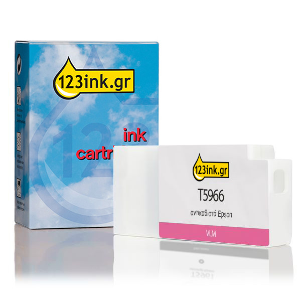 Συμβατό Μελάνι Epson T5966 Vivid Light Magenta (123ink) C13T596600C 026239 - 1