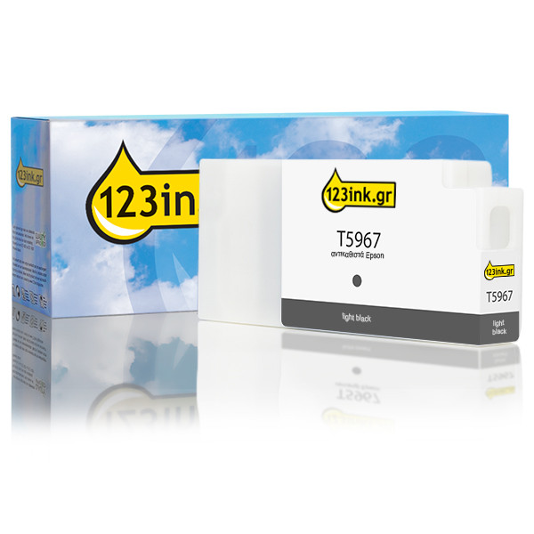 Συμβατό Μελάνι Epson T5967 Light Black (123ink) C13T596700C 026241 - 1