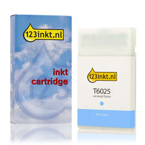 Συμβατό Μελάνι Epson T6025 Standard Capacity Light Cyan (123ink) C13T602500C 026027 - 1