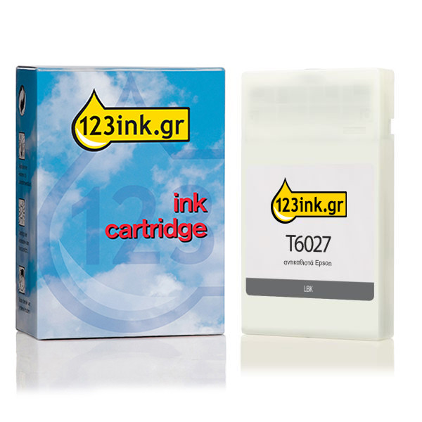 Συμβατό Μελάνι Epson T6027 Standard Capacity Light Black (123ink) C13T602700C 026031 - 1