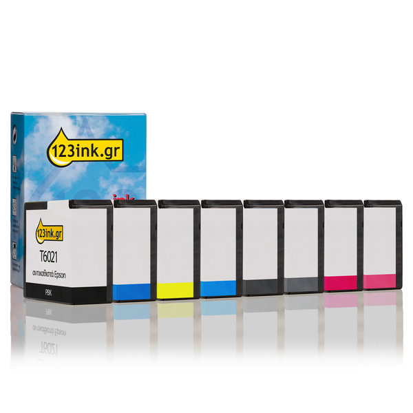 Συμβατό Μελάνι Epson T602 series 8-pack (123ink)  130114 - 1