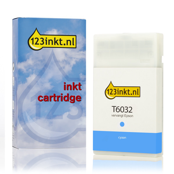 Συμβατό Μελάνι Epson T6032 High Capacity Cyan (123ink) C13T603200C 026037 - 1