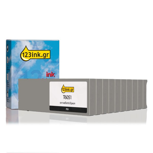 Συμβατό Μελάνι Epson T605 series 10-pack (123ink)  110838 - 1