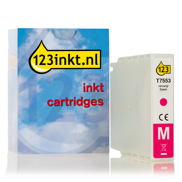 Συμβατό Μελάνι Epson T7553 High Capacity Magenta (123ink) C13T755340C 026685 - 1