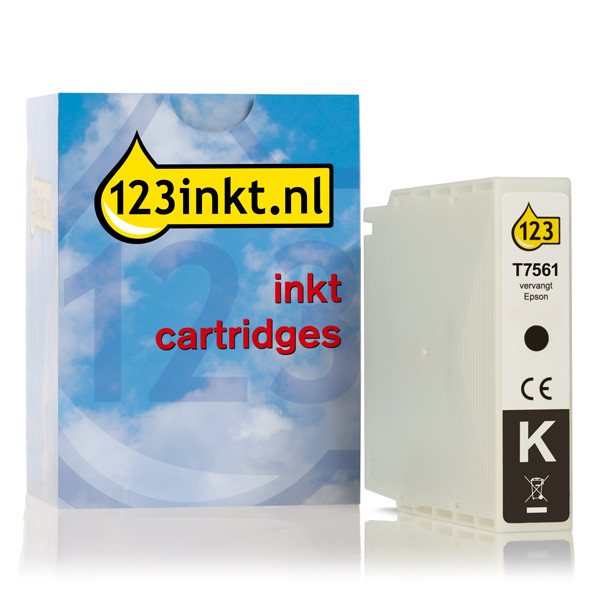 Συμβατό Μελάνι Epson T7561 Black (123ink) C13T756140C 026673 - 1