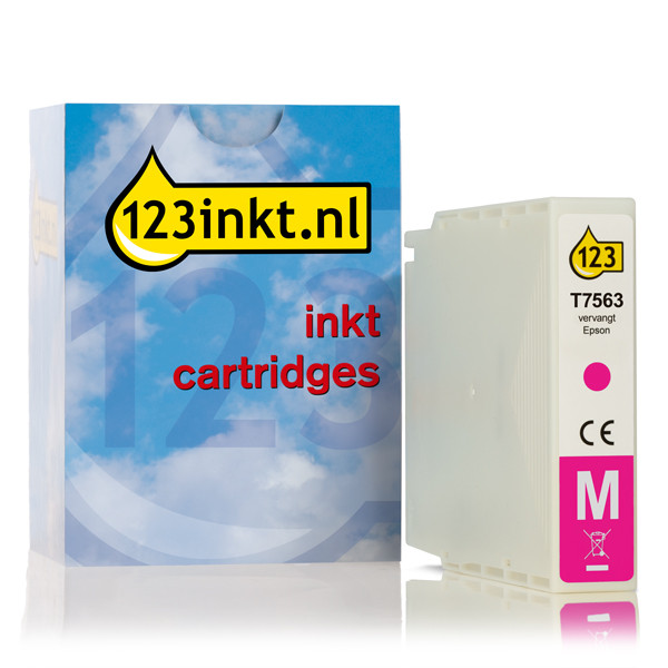 Συμβατό Μελάνι Epson T7563 Magenta (123ink) C13T756340C 026677 - 1