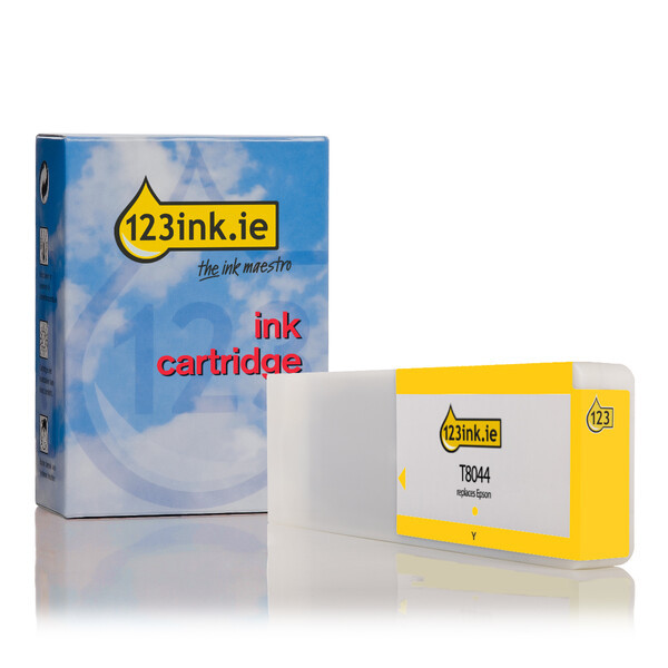 Συμβατό Μελάνι Epson T8044 Yellow (123ink) C13T804400C 026881 - 1