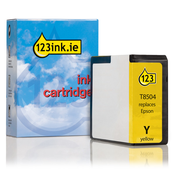 Συμβατό Μελάνι Epson T8504 Yellow (123ink) C13T850400C 026781 - 1