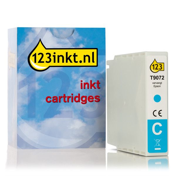 Συμβατό Μελάνι Epson T9072 Extra High Capacity Cyan (123ink) C13T907240C 026959 - 1