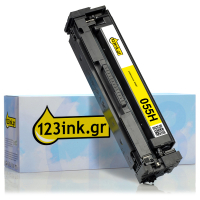 Συμβατό Toner Canon 055H Y High Capacity Yellow  (123ink) 3017C002C 070057