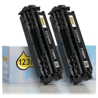 Συμβατό Toner Canon 718 BK Black 2-pack (123ink) 2662B005C 070753