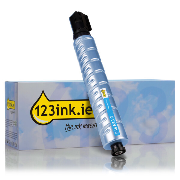 Συμβατό Toner Canon C-EXV 51 C Cyan (123ink) 0482C002C 070663 - 1