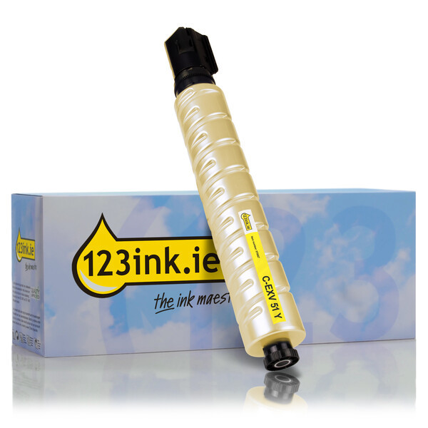 Συμβατό Toner Canon C-EXV 51 Y Yellow (123ink) 0484C002C 070667 - 1