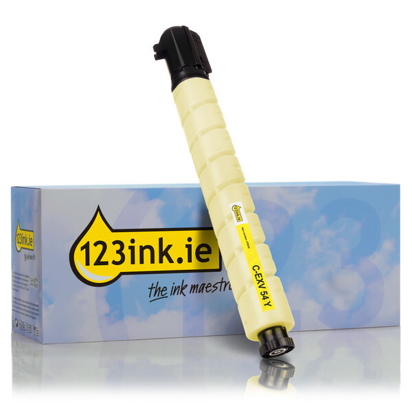 Συμβατό  Toner Canon C-EXV 54 Y Yellow (123ink) 1397C002C 070015 - 1