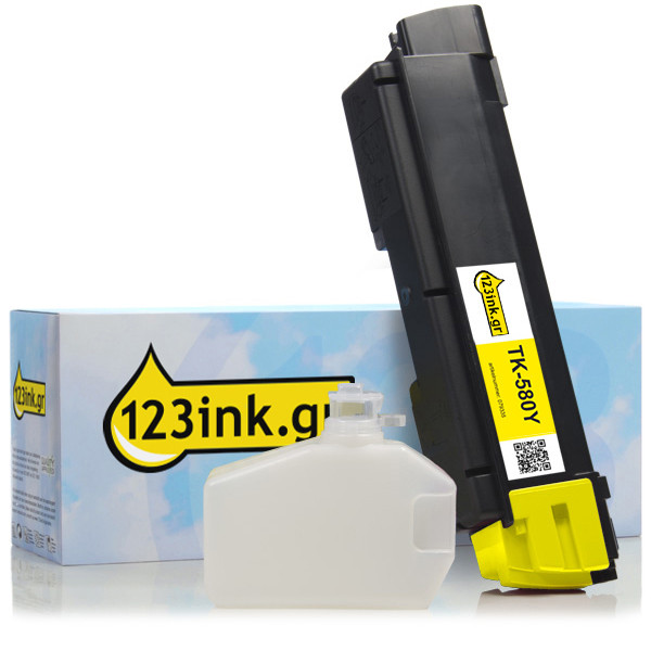 Συμβατό Toner Kyocera TK-580Y Yellow (123ink) 1T02KTANL0C 079335 - 1