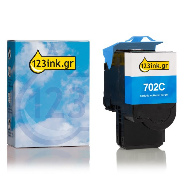 Συμβατό Toner Lexmark 702C (70C20C0) Cyan (123ink) 70C20C0C 037241 - 1