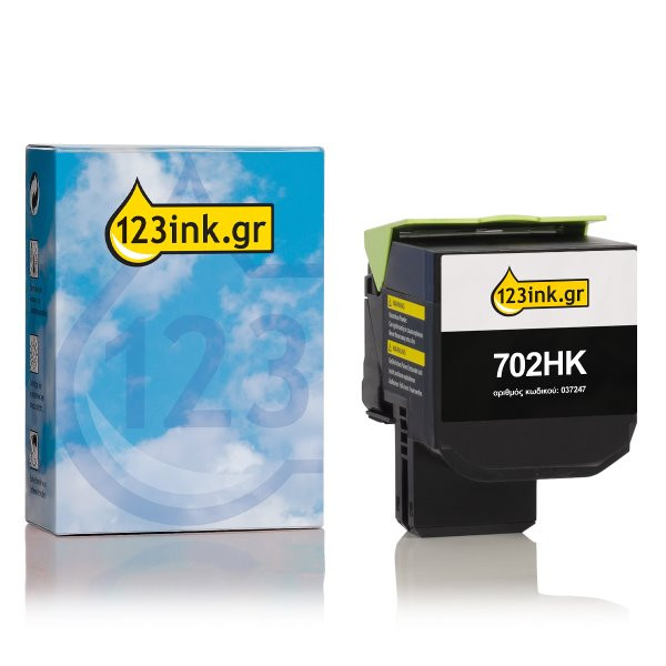 Συμβατό Toner Lexmark 702HK (70C2HK0) High Capacity Black (123ink) 70C2HK0C 037247 - 1