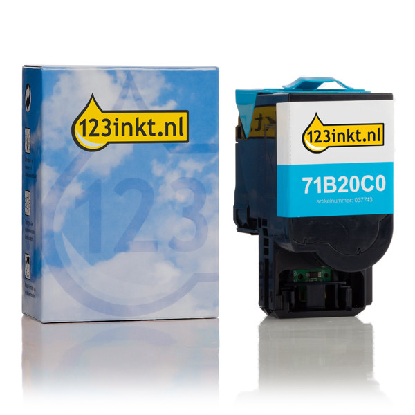 Συμβατό Toner Lexmark 71B20C0 Cyan (123ink) 71B20C0C 037743 - 1