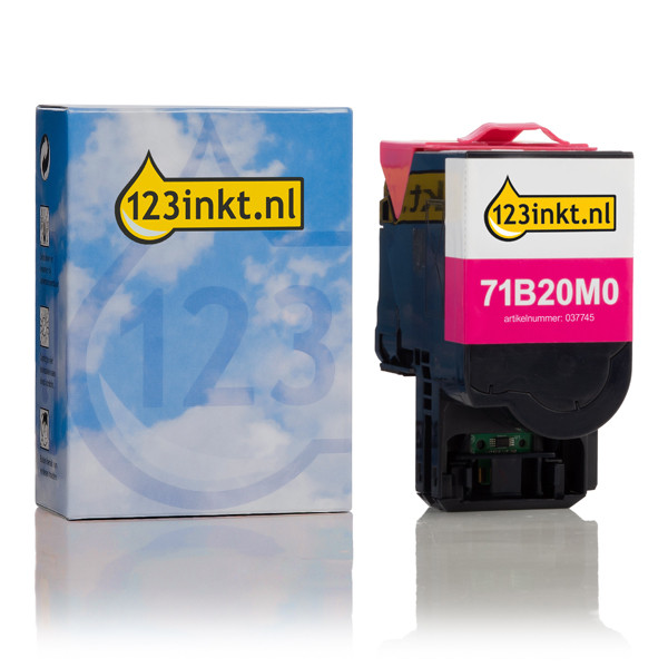 Συμβατό Toner Lexmark 71B20M0 Magenta (123ink) 71B20M0C 037745 - 1