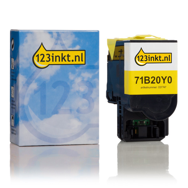 Συμβατό Toner Lexmark 71B20Y0 Yellow (123ink) 71B20Y0C 037747 - 1