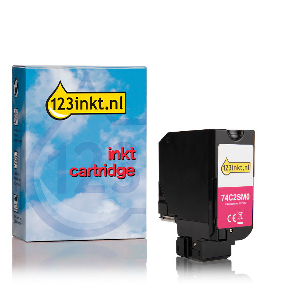 Συμβατό Toner Lexmark 74C20M0 Magenta (123ink) 74C20M0C 037609 - 1