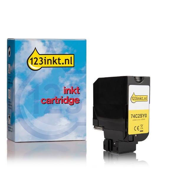 Συμβατό Toner Lexmark 74C20Y0 Yellow (123ink) 74C20Y0C 037611 - 1