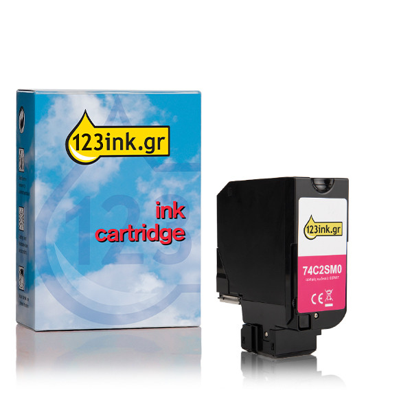 Συμβατό Toner Lexmark 74C2SM0 High Capacity Magenta (123ink) 74C2SM0C 037617 - 1