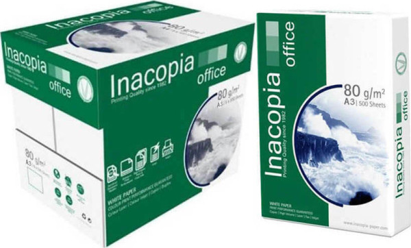 Χαρτί Εκτύπωσης Inacopia Office Α3, 80gr, 5 x 500 Φύλλα  570003 - 1