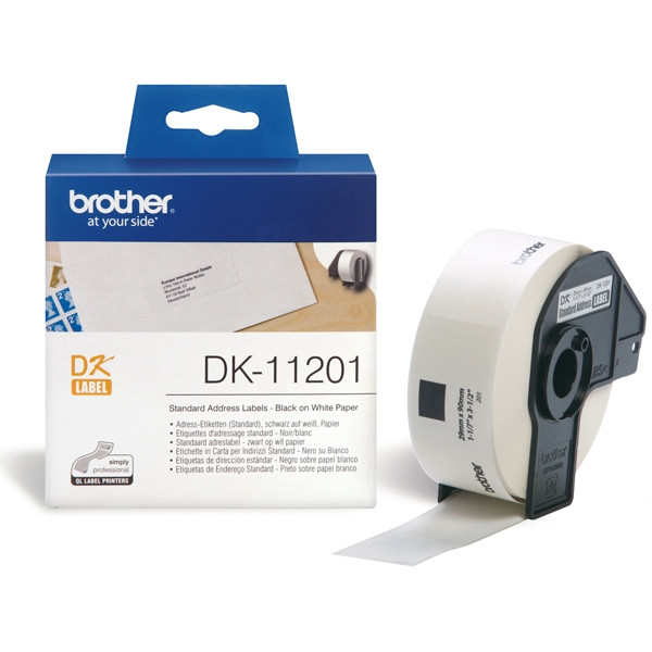 Brother Αυτοκόλλητες Ετικέτες Brother DK-11201 90mm x 29mm DK11201 080700 - 1