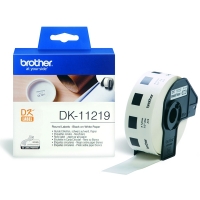 Brother Αυτοκόλλητες Ετικέτες Brother DK-11219 12mm x 12mm Black on White DK11219 080720