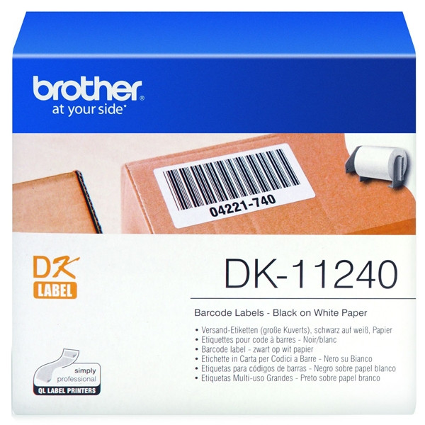 Brother Αυτοκόλλητες Ετικέτες Brother DK-11240 Barcode Black on White DK11240 080724 - 1