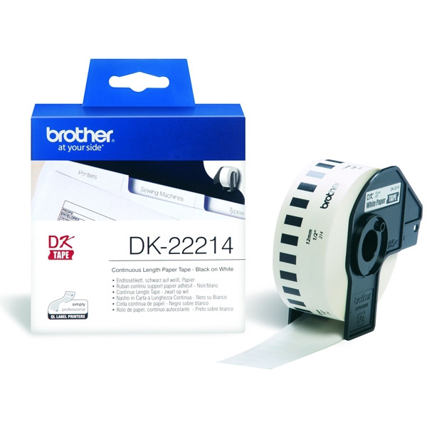 Brother Αυτοκόλλητες Ετικέτες Brother DK-22214 30,48m x 12mm DK22214 080728 - 1