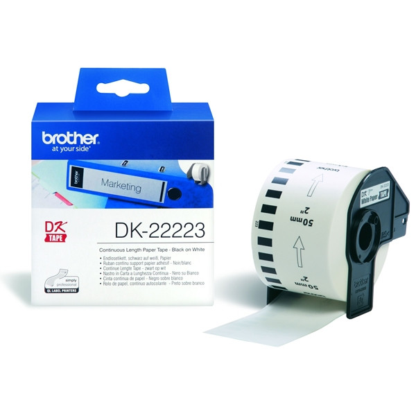 Brother Αυτοκόλλητες Ετικέτες Brother DK-22223 30,48m x 50mm White DK22223 080732 - 1